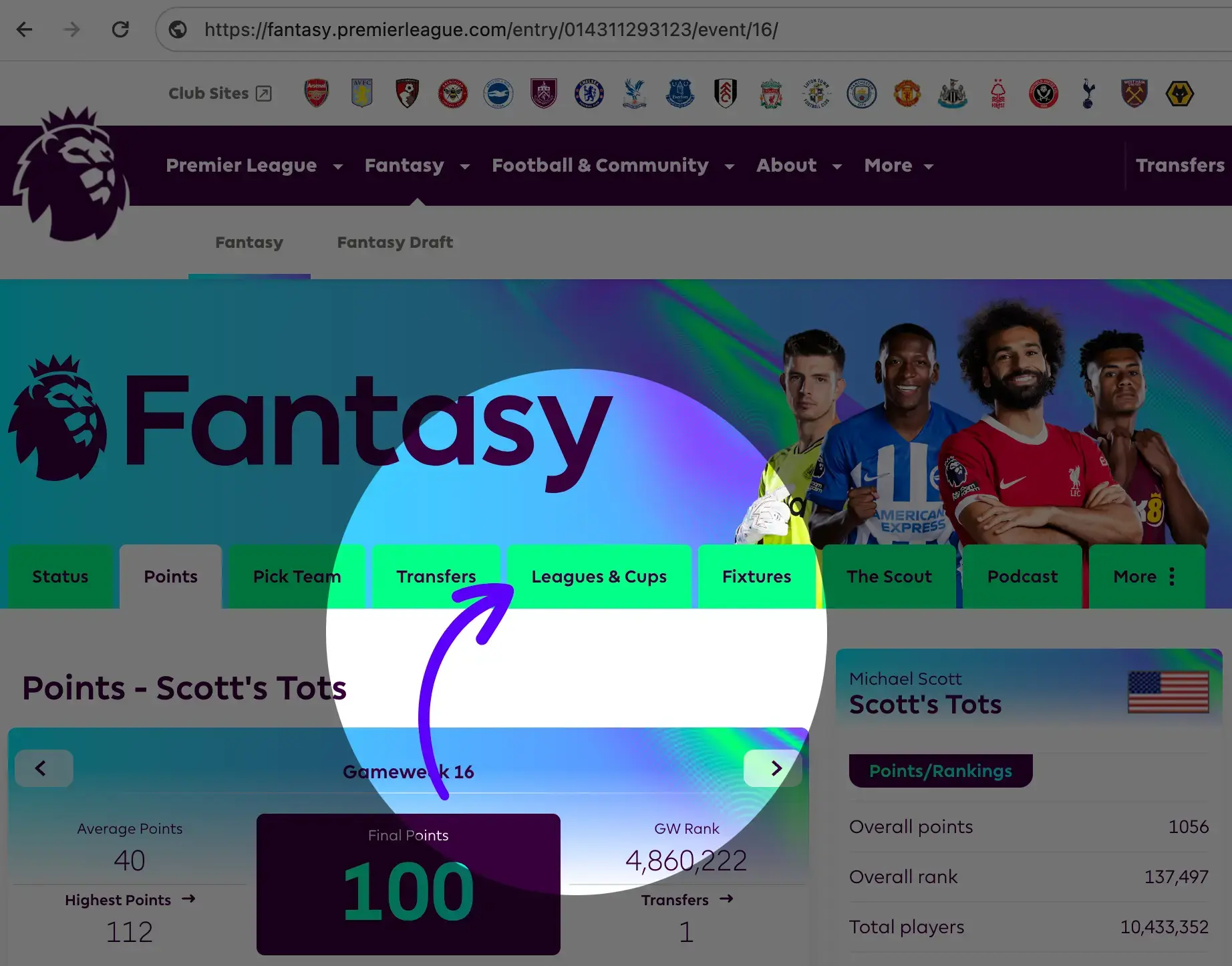 How to find your Fantasy Premier League mini-league ID